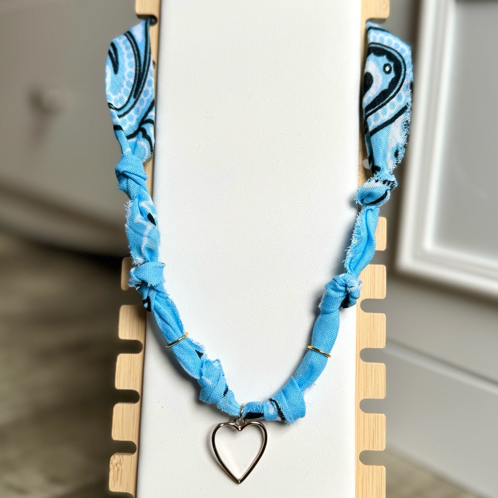 bandana charm necklace
